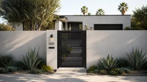 Alu 20 4x6 HD Pedestrian Gate Black (Horizontal)