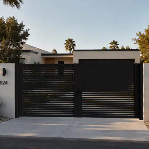 Alu 20 DIY 12x6 Pedestrian Gate Black (With Background) v2