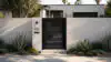 Alu 20 DIY Pedestrian Gate 4x6 ft Black (Horizontal)