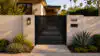 Alu 20 DIY Pedestrian Gate 6x6 ft Black (Horizontal)