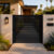Alu 20 DIY Pedestrian Gate 6x6 ft Black (Horizontal)