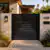 Alu 20 DIY Pedestrian Gate 6x6 ft Black (Horizontal)