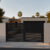 Alu 20 HD 12x6 Pedestrian Gate Black (Horizontal)