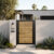 Alu 40 4x6 HD Pedestrian Gate 3D Single Swing SKP Wood like Ipe (Horizontal)