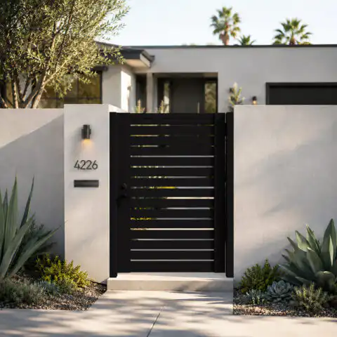 Alu 40 4x6 HD Pedestrian Gate Black