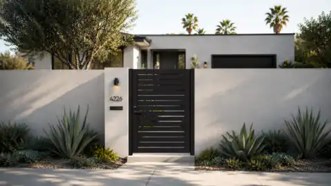 Alu 40 4x6 HD Pedestrian Gate Black (Horizontal)