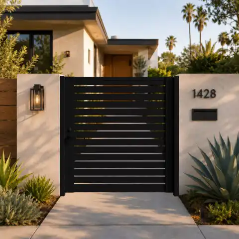 Alu 40 6x6 HD Pedestrian Gate Black