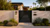 Alu 40 6x6 HD Pedestrian Gate Black (Horizontal)