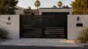 Alu 40 DIY 12x6 Pedestrian Gate wood like Black (Horizontal)