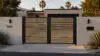 Alu 40 DIY 12x6 Pedestrian Gate wood like Woodgrain (Horizontal)