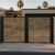 Alu 40 DIY 12x6 Pedestrian Gate wood like Woodgrain (Horizontal)