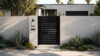 Alu 40 DIY Pedestrian Gate 4x6 ft Black (Horizontal)