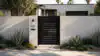 Alu 40 DIY Pedestrian Gate 4x6 ft Black (Horizontal)