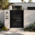 Alu 40 DIY Pedestrian Gate 4x6 ft Black (Horizontal)