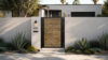 Alu 40 DIY Pedestrian Gate 4x6 ft Woodgrain (Horizontal)