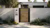 Alu 40 DIY Pedestrian Gate 4x6 ft Woodgrain (Horizontal)