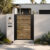 Alu 40 DIY Pedestrian Gate 4x6 ft Woodgrain (Horizontal)