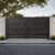 Alu 40 HD 12x6 Pedestrian Gate 3D Double Swing Black