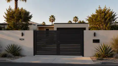 Alu 40 HD 12x6 Pedestrian Gate Black (Horizontal)