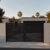 Alu 40 HD 12x6 Pedestrian Gate Black (Horizontal)