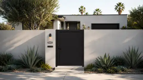 Alu 60 4x6 HD Pedestrian Gate Black (Horizontal)