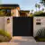 Alu 60 6x6 HD Pedestrian Gate Black (Horizontal)