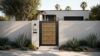 Alu 60 T&G 4x6 HD Pedestrian Gate 3D Single Swing SKP Wood like Ipe (Horizontal)
