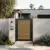 Alu 60 T&G 4x6 HD Pedestrian Gate 3D Single Swing SKP Wood like Ipe (Horizontal)