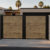 Alu 60 T&G DIY 12x6 Pedestrian Gate wood like Woodgrain (Horizontal)