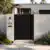 Alu 60 T&G DIY Pedestrian Gate 4x6 ft Black (Horizontal)
