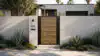 Alu 60 T&G DIY Pedestrian Gate 4x6 ft Woodgrain (Horizontal)