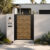 Alu 60 T&G DIY Pedestrian Gate 4x6 ft Woodgrain (Horizontal)