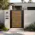 Alu 60 T&G DIY Pedestrian Gate 4x6 ft Woodgrain (Horizontal)