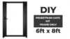 DIY Gate Kit Frame Only 6x8 New