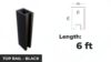 TOP RAIL BL 6ft