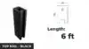 TOP RAIL BL 6ft
