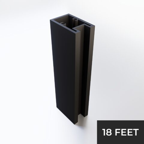 Top Rail 18ft Black