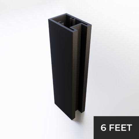 Top Rail 6ft Black