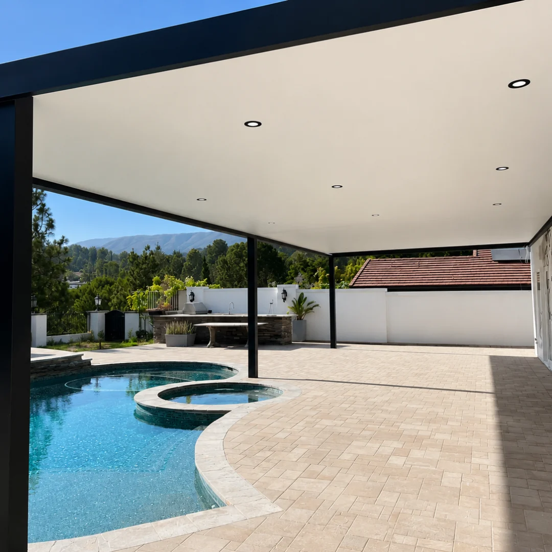 Solid insulated roof patio cover project 6