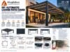 DIY patio cover kit 13 x 19 ft black frame black louver