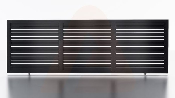 DIY sliding gate 19 ft x 6 ft with Alu 40 slats