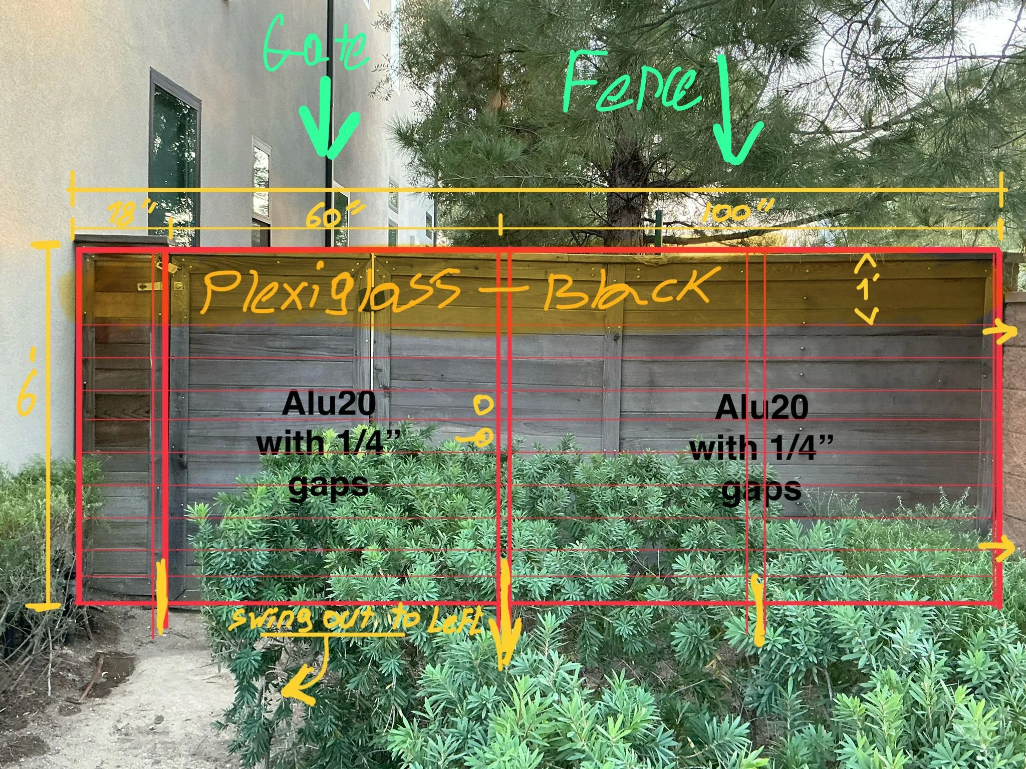 Send photos rough measurements and project information