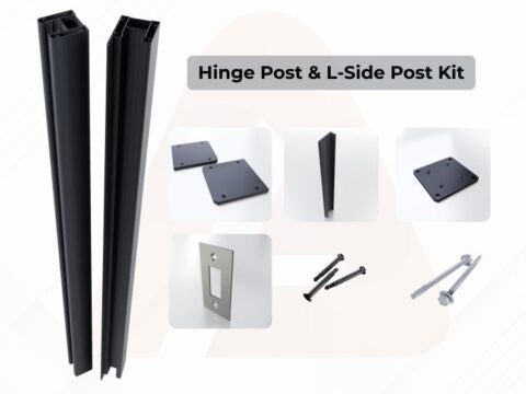 2x2in Hinge Post & L-Side Post Kit 6 ft