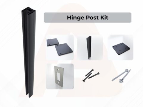 (Box) 2x2in Hinge Post 6 ft (Wall Installation Only)