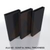 (Gate Slat Box) ALU 40 Slat - 16pcs (62in) - Black