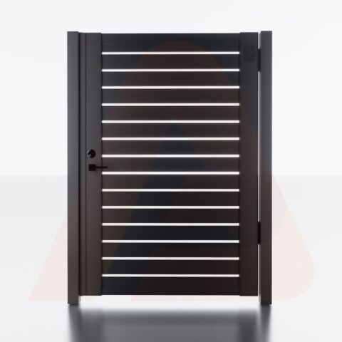 (Box) Alu 40 4x6 ft. DIY Pedestrian gate kit - Single swing - GAP 3/8"