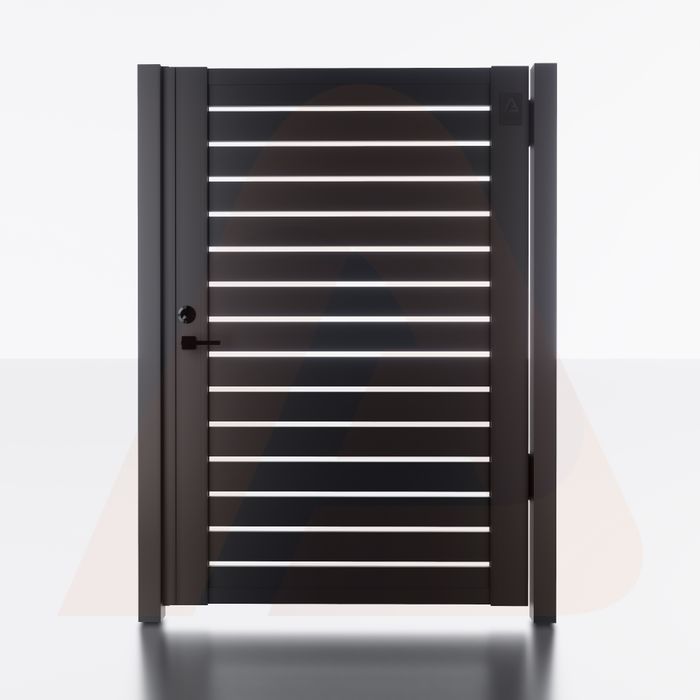 (Box) Alu 40 4x6 ft. DIY Pedestrian gate kit - Single swing - GAP 3/8"