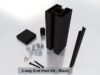 (Fence Box) 2.75 2-way End Post Kit 8 ft