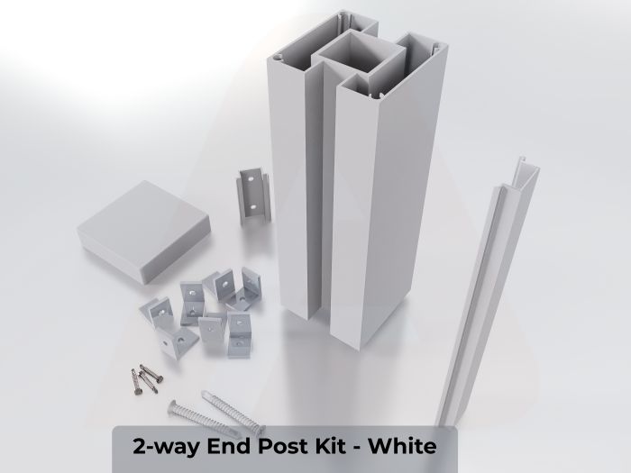 (Fence Box) 2.75 2-way End Post Kit 8 ft
