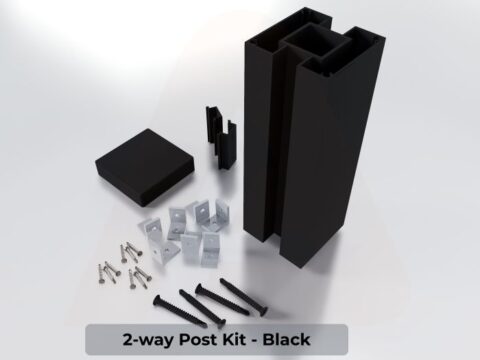 (Fence Box) 2.75 2-way Post Kit 8 ft